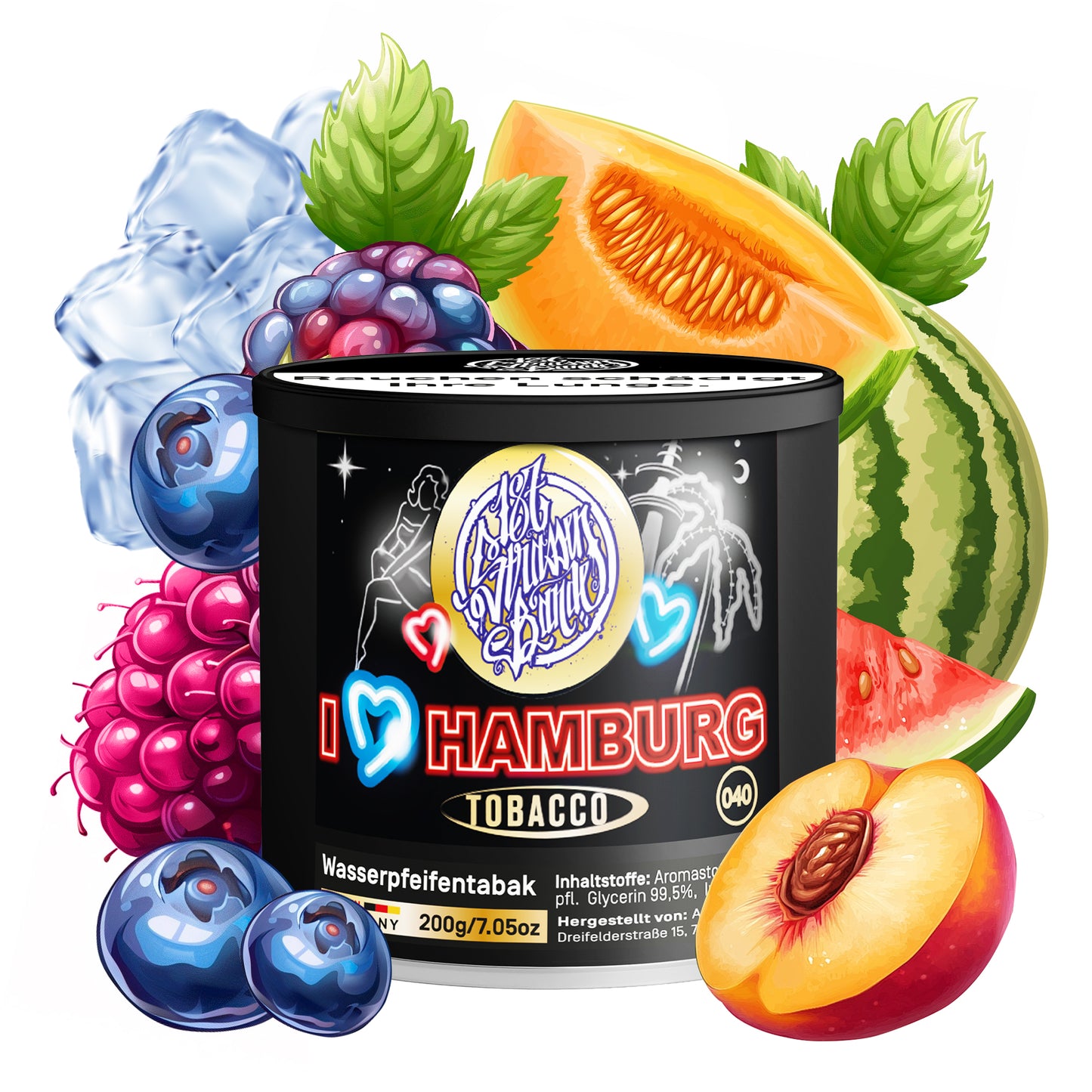 187 Tabak 200g I Love Hamburg