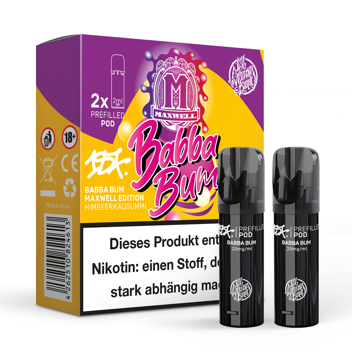 187 Prefilled Pod 2er Pack 20mg Nikotin Babba Bum