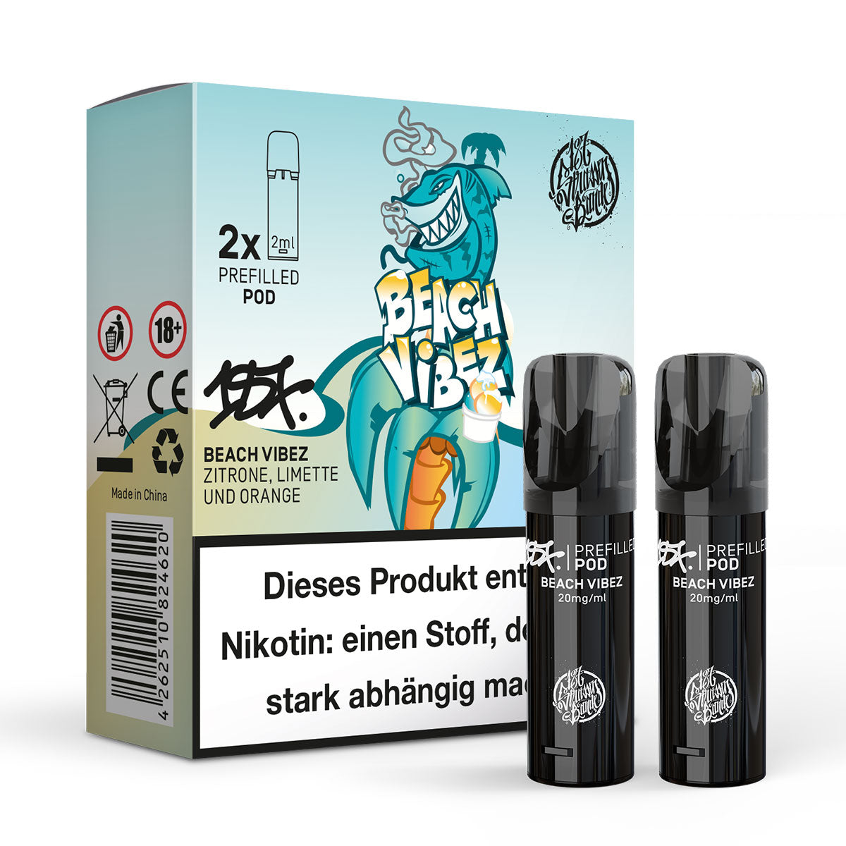 187 Prefilled Pod 2er Pack 20mg Nikotin Beach Vibez