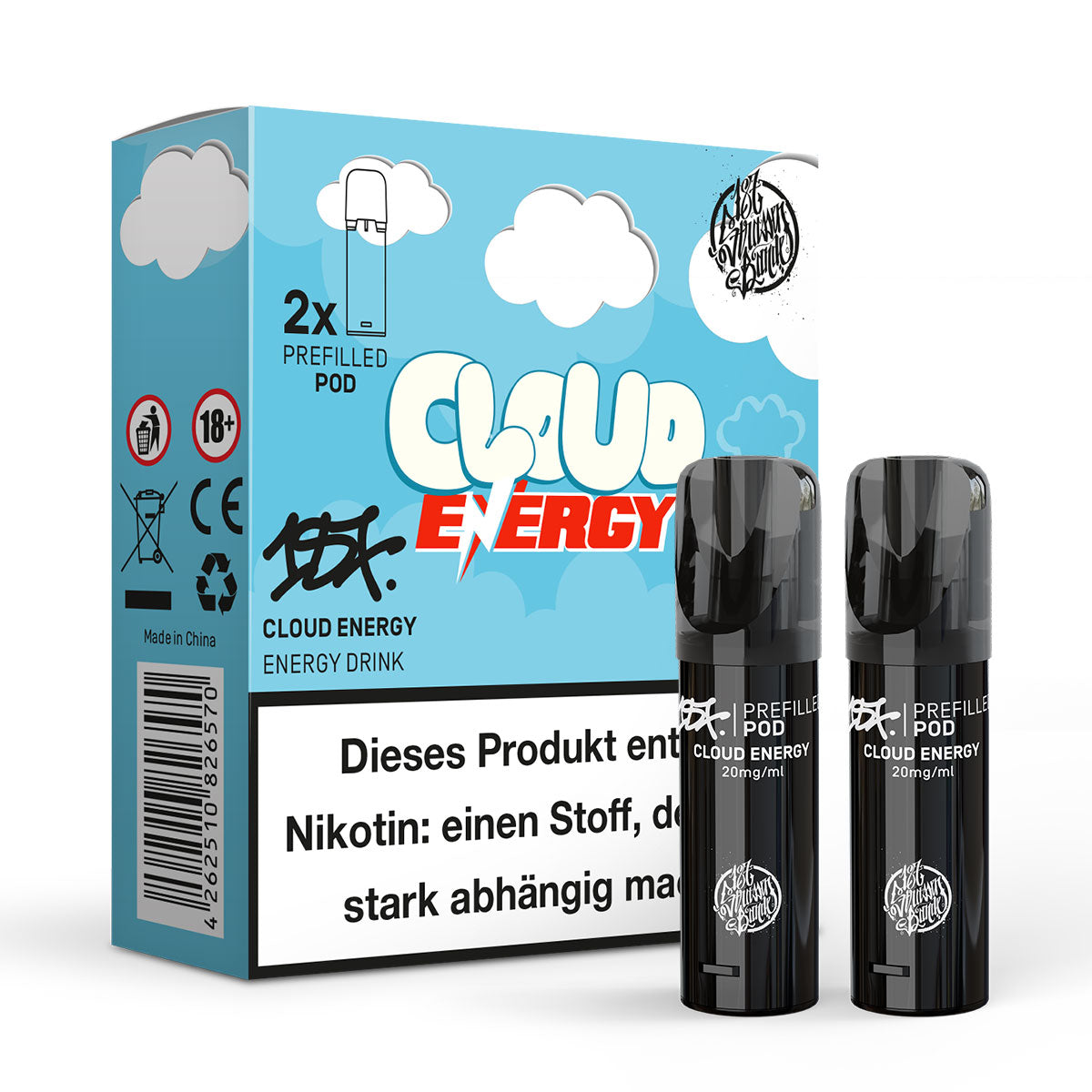 187 Prefilled Pod 2er Pack 20mg Nikotin Cloud Energy