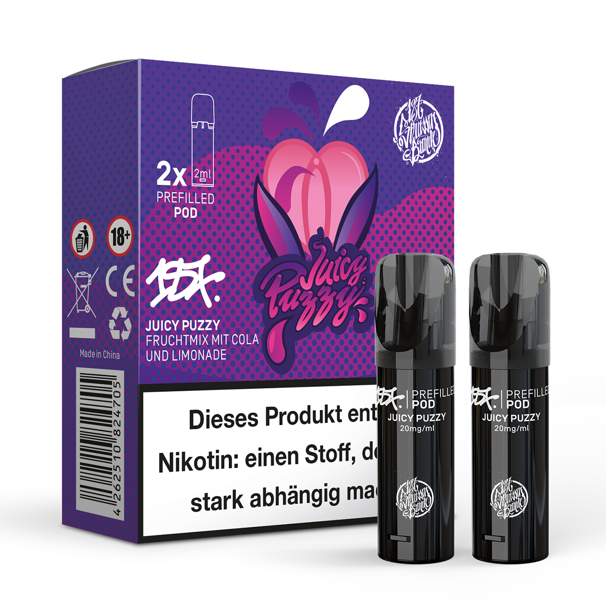 187 Prefilled Pod 2er Pack 20mg Nikotin Juicy Puzzy
