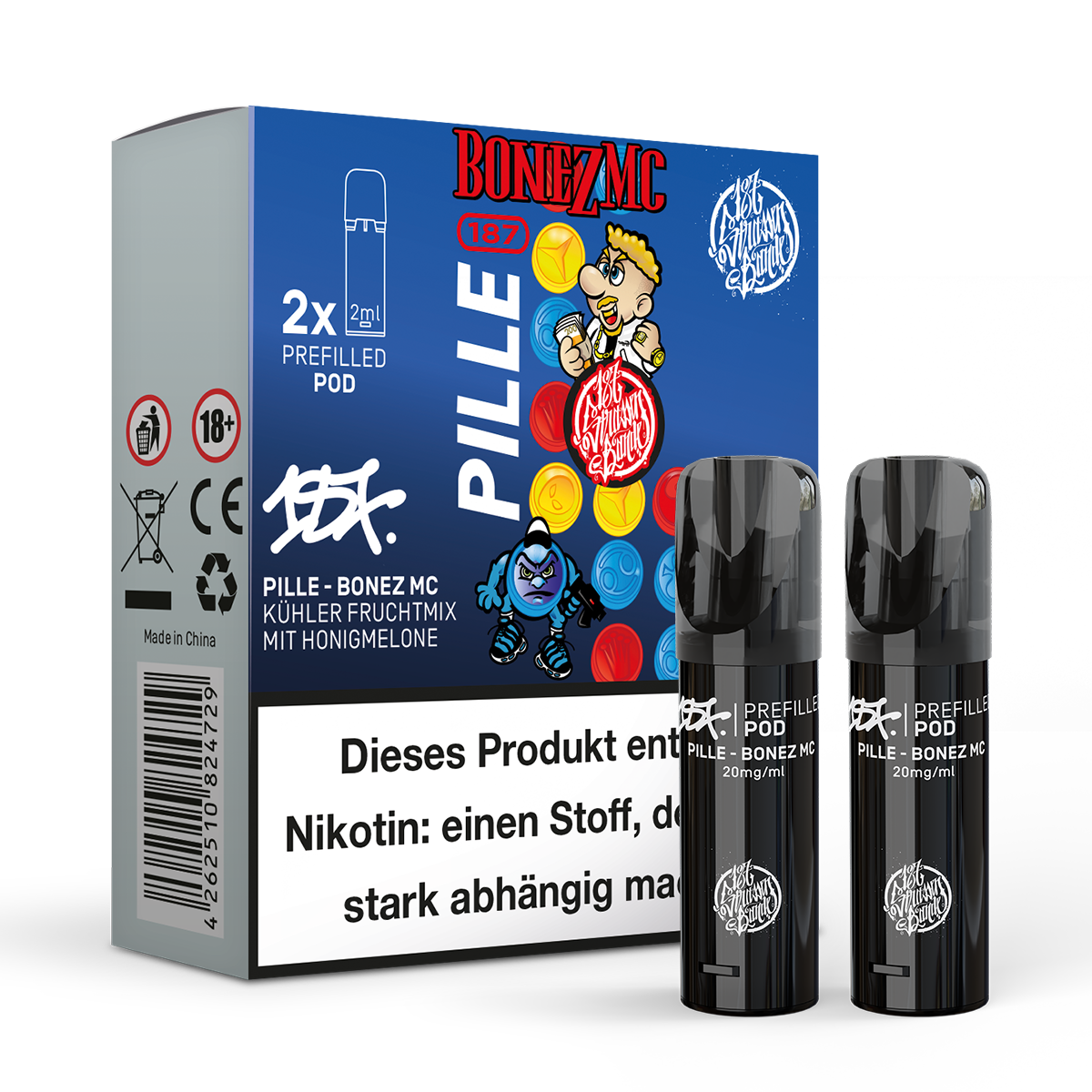 187 Prefilled Pod 2er Pack 20mg Nikotin Pille