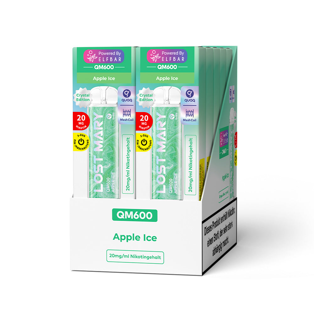 E-Zigarette Elf Bar Lost Mary QM600 CP Apple Ice 20mg Nikotin ***NEU***