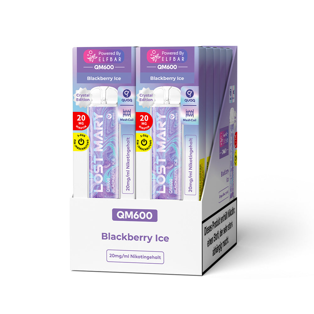 E-Zigarette Elf Bar Lost Mary QM600 CP Blackberry Ice 20mg Nikotin ***NEU***