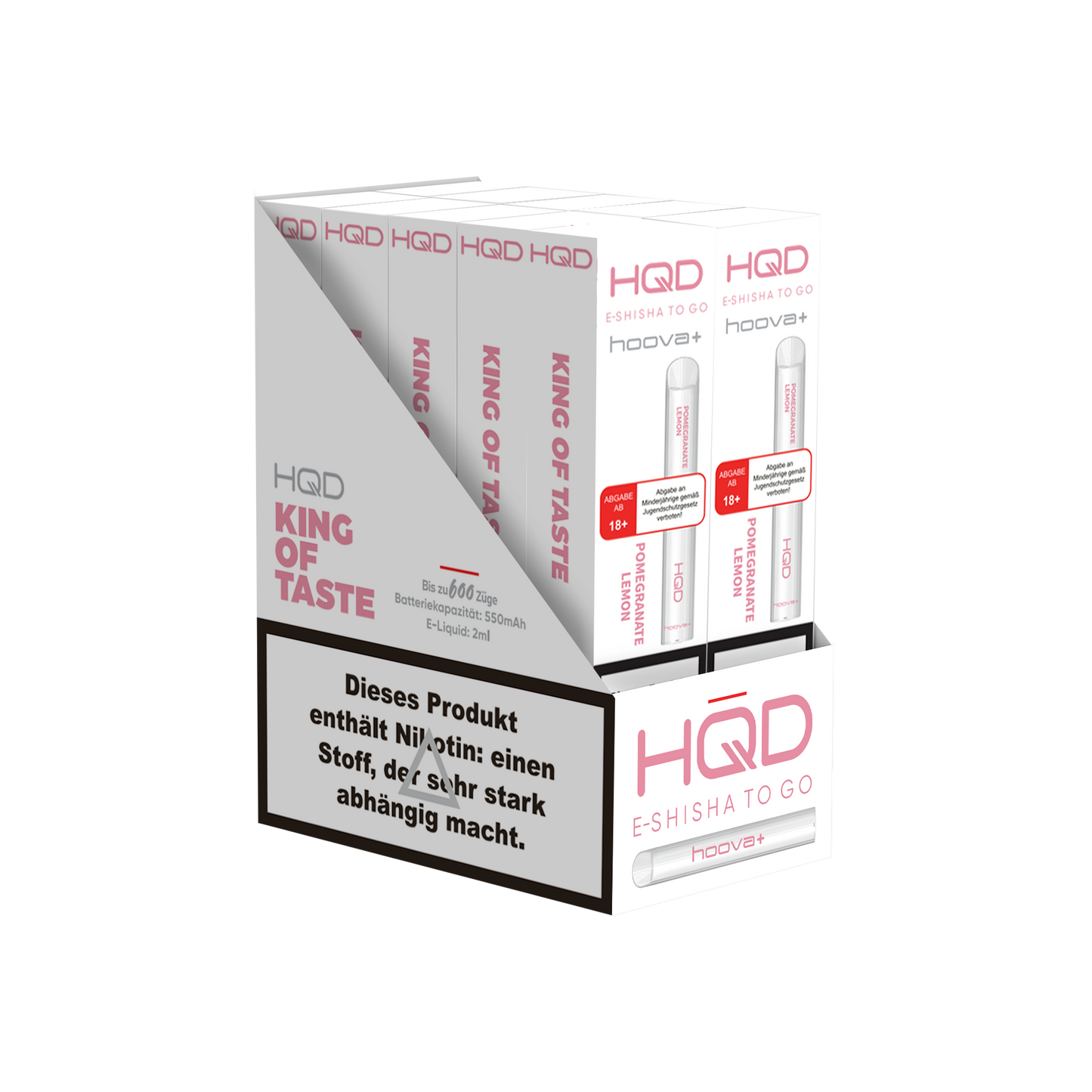 E-Zigarette HQD HOOVA+ Pomegranate Lemon 18mg Nikotin 600