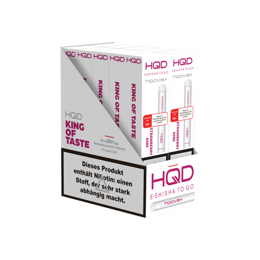 E-Zigarette HQD HOOVA+ Strawberry Kiwi 18mg Nikotin 600