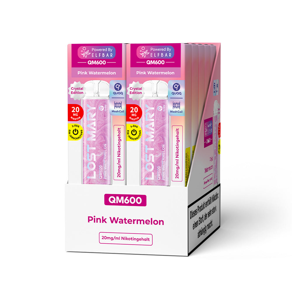 E-Zigarette Elf Bar Lost Mary QM600 CP Pink Watermelon 20mg Nikotin ***NEU***