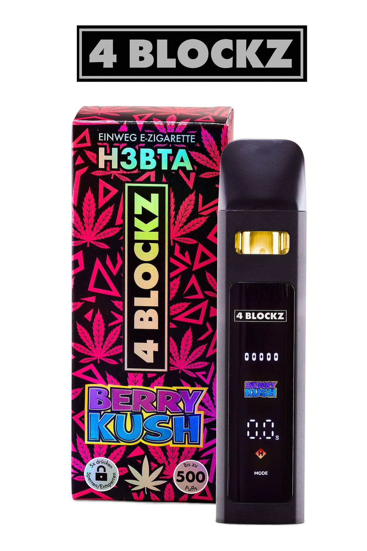 4Blockz H3BTA Digital – Berry Kush – 1 ml CRD