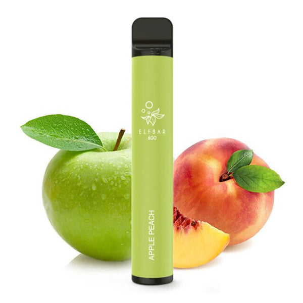 E-Zigarette Elfbar 600 Apple Peach 0mg NIKOTINFREI