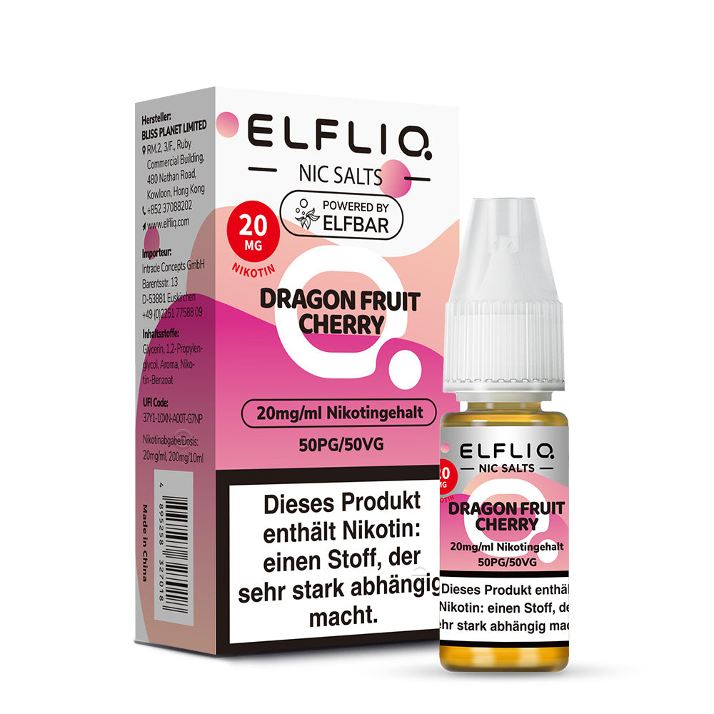 Elfbar ELFLIQ 20mg/ml Nikotinsalz Liquid Dragon Fruit Cherry