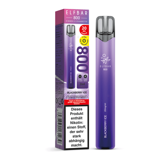 E-Zigarette Elfbar 800 Blackberry Ice 20mg Nikotin