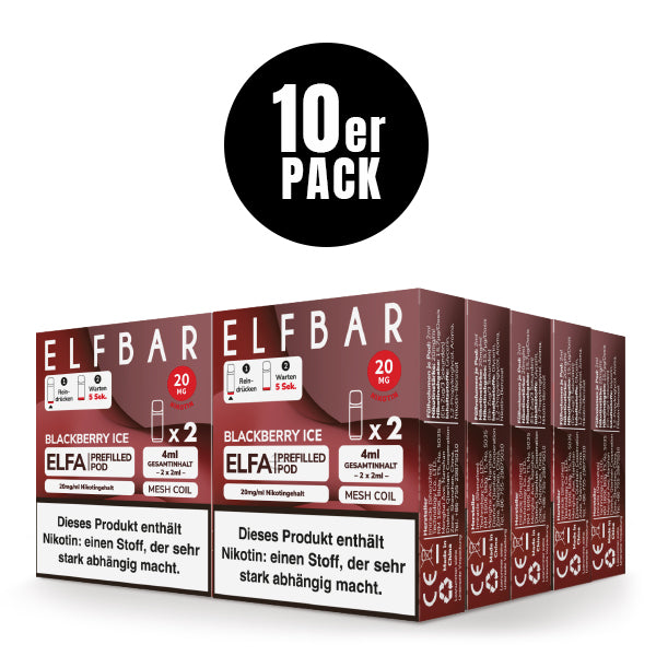 Elfbar Prefilled Pod ELFA Blackberry Ice 20mg Nikotin 600