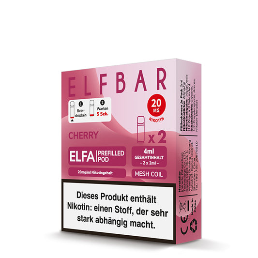 Elfbar Prefilled Pod ELFA Cherry 20mg Nikotin 600