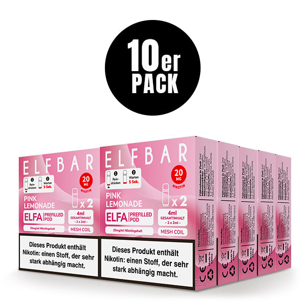 Elfbar Prefilled Pod ELFA Pink Lemonade 20mg Nikotin 600