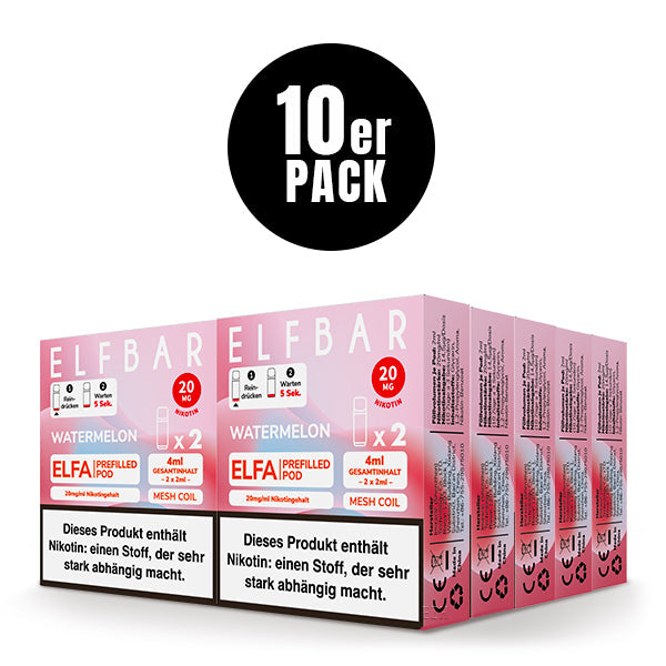 Elf Bar ELFA CP Prefilled Pod Watermelon 20mg Nikotin 600
