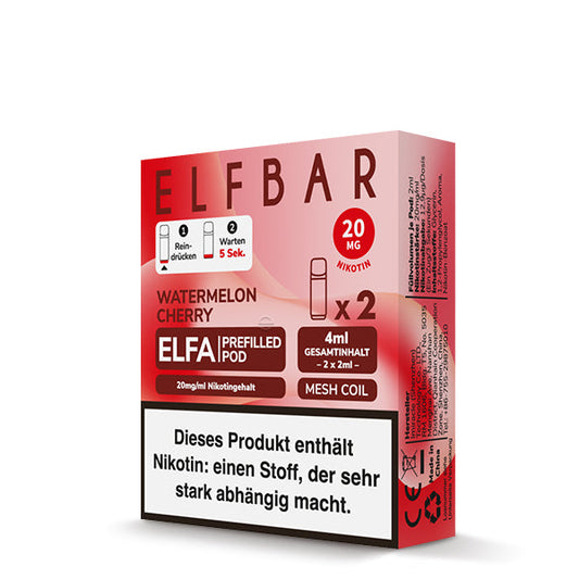 Elf Bar ELFA CP Prefilled Pod Watermelon Cherry 20mg Nikotin 600