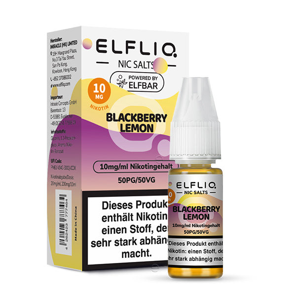 Elfbar ELFLIQ 20mg/ml Nikotinsalz Liquid Blackberry Lemon