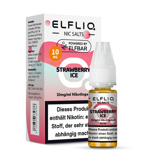 Elfbar ELFLIQ 10mg/ml Nikotinsalz Liquid Strawberry Ice
