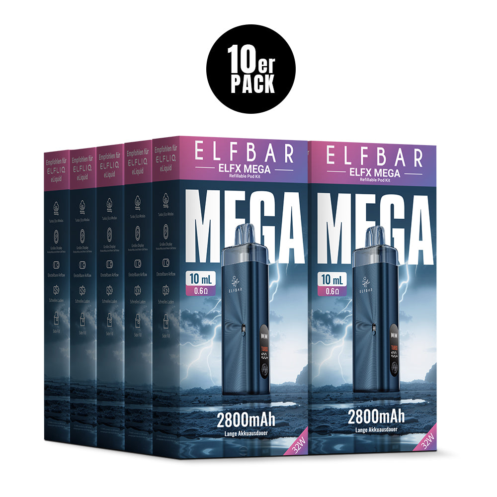 Elfbar ELFX MEGA Refillable Pod Kit 0.6 Ohm Navy