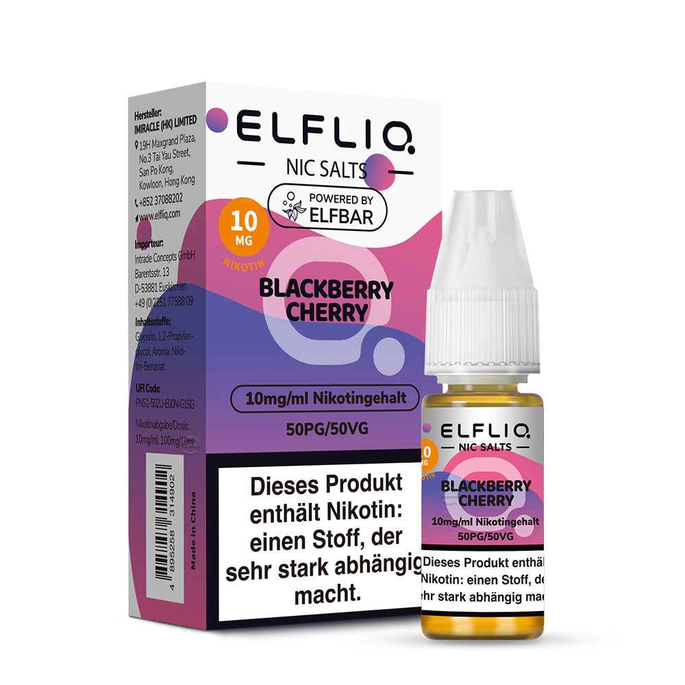 Elfbar ELFLIQ 10mg/ml Nikotinsalz Liquid Blackberry Cherry