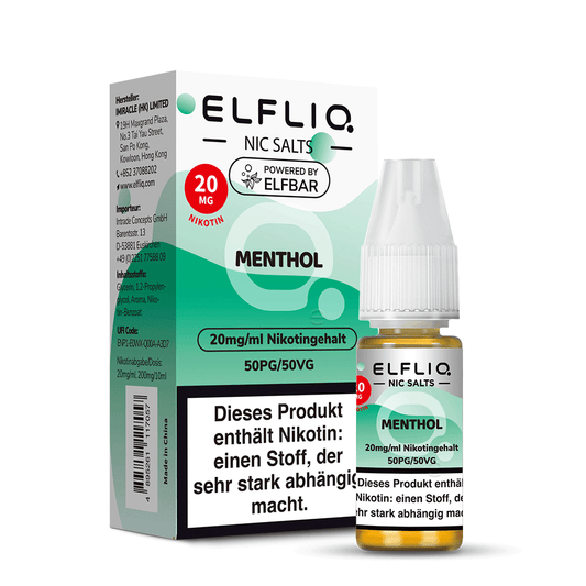 Elfbar ELFLIQ 20mg/ml Nikotinsalz Liquid Menthol