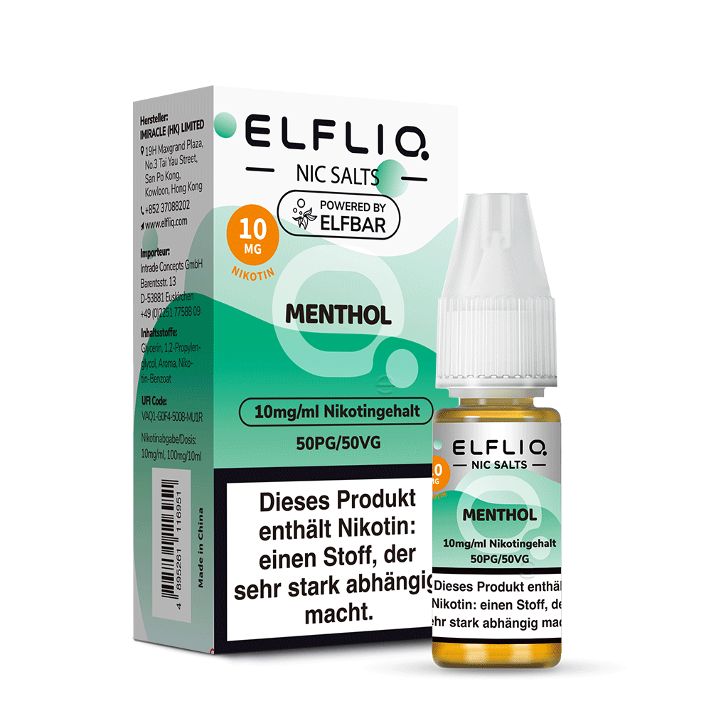Elfbar ELFLIQ 10mg/ml Nikotinsalz Liquid Menthol