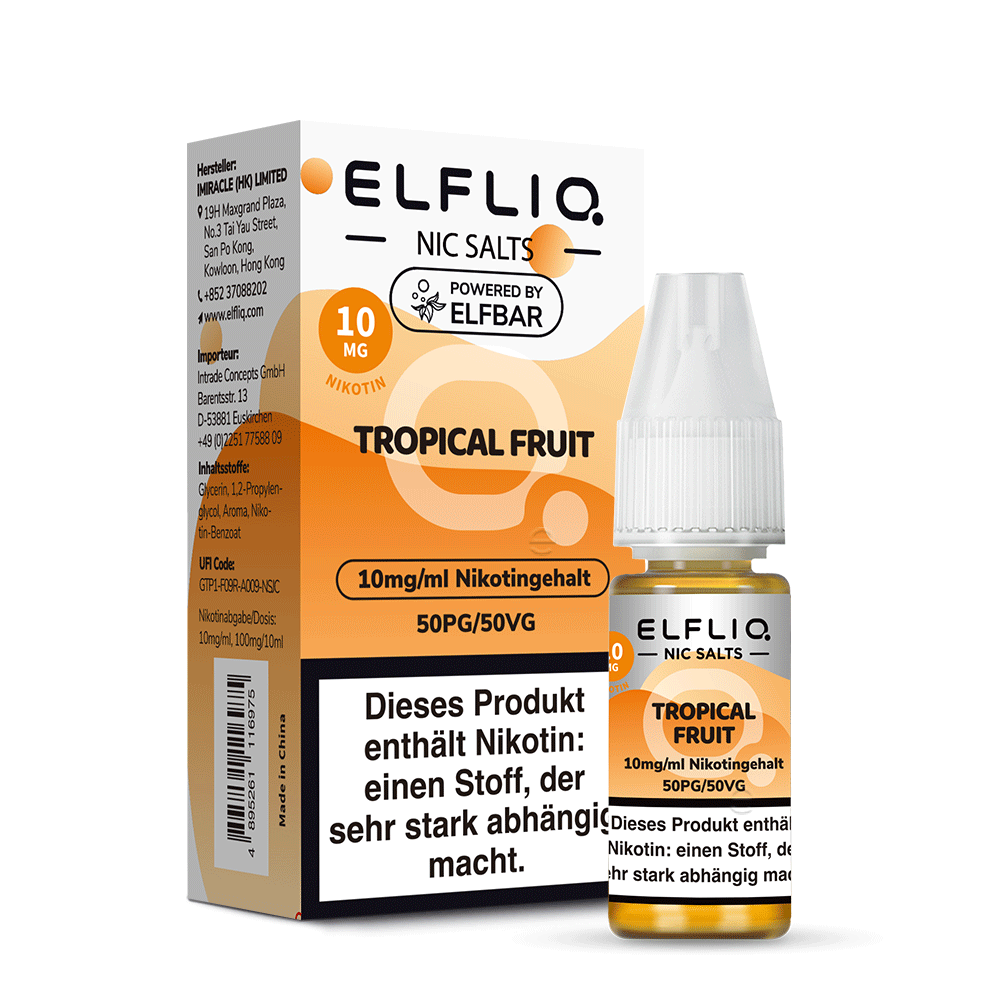 Elfbar ELFLIQ 10mg/ml Nikotinsalz Liquid Tropical Fruit