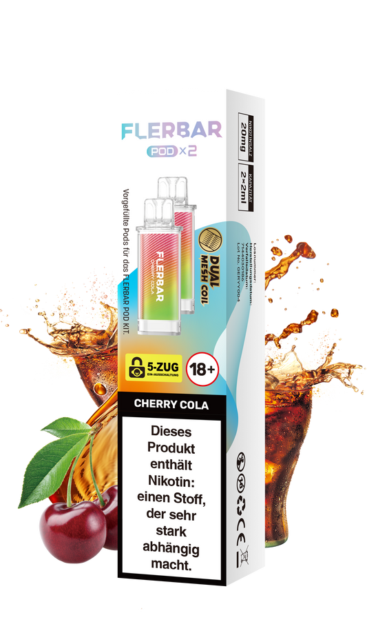 Flerbar Prefilled Pod Cherry Cola 20mg Nikotin 600
