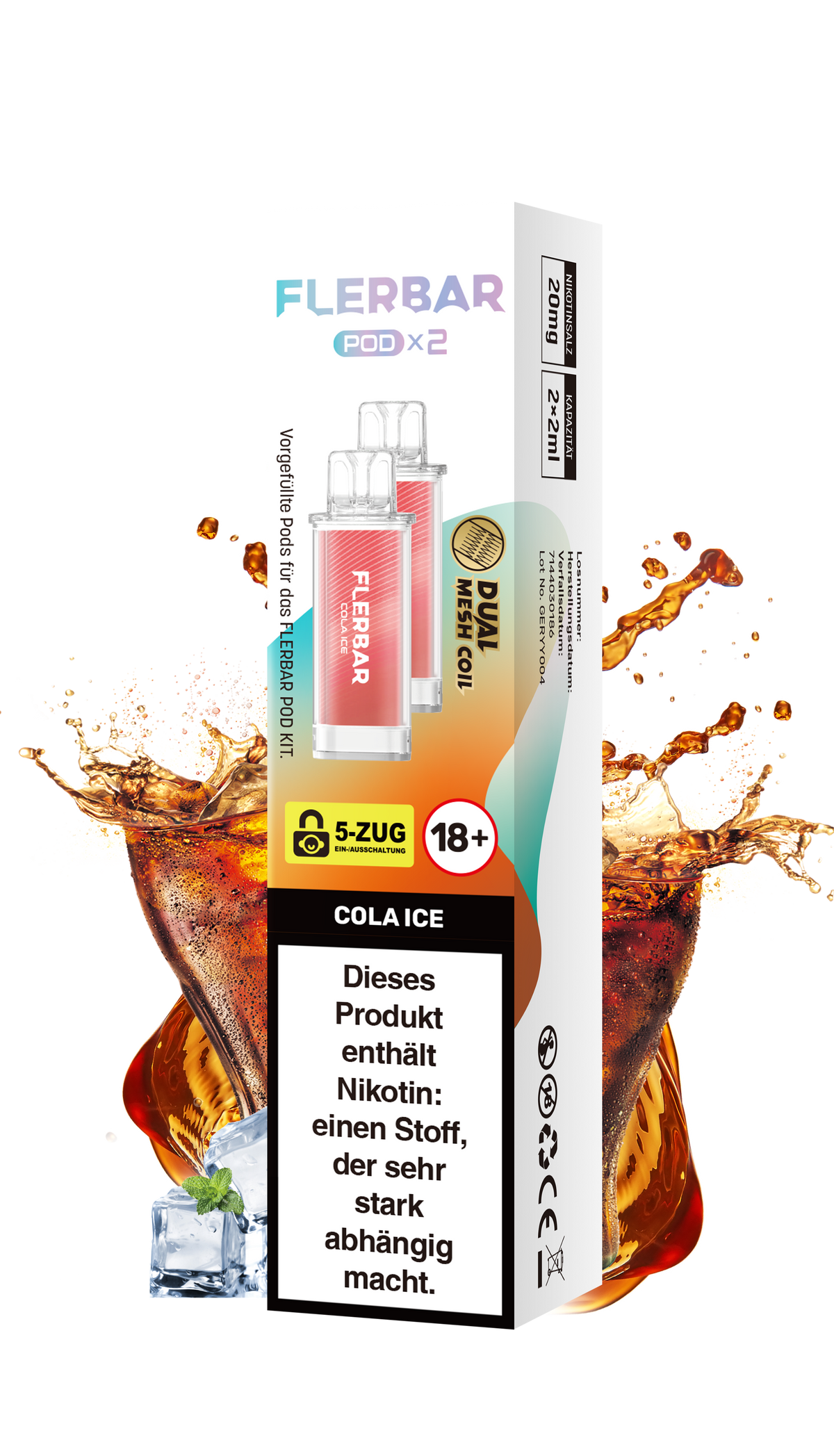 Flerbar Prefilled Pod Cola Ice 20mg Nikotin 600