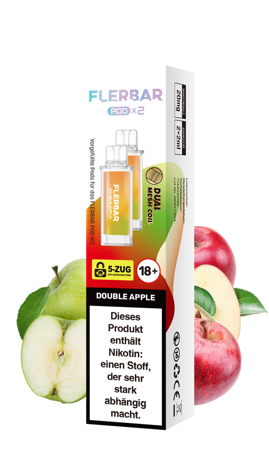 Flerbar Prefilled Pod Double Apple 20mg Nikotin 600