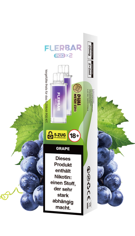 Flerbar Prefilled Pod Grape 20mg Nikotin 600