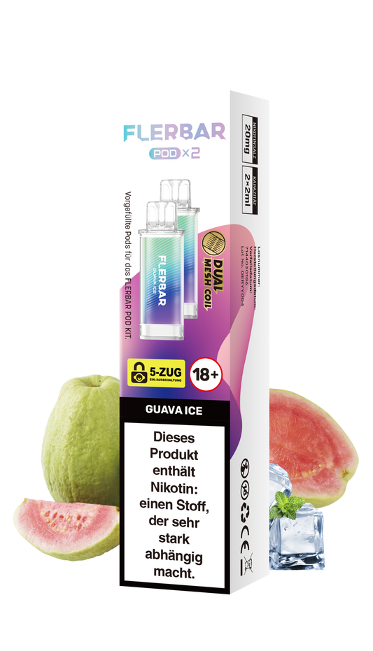 Flerbar Prefilled Pod Guava Ice 20mg Nikotin 600