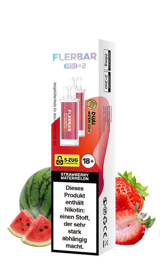 Flerbar Prefilled Pod Strawberry Watermelon 20mg Nikotin 600