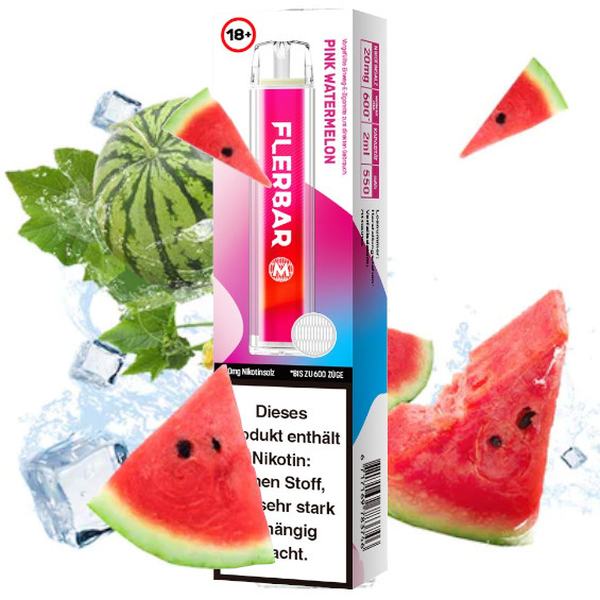 E-Zigarette Flerbar Pink Watermelon 20mg Nikotin 600