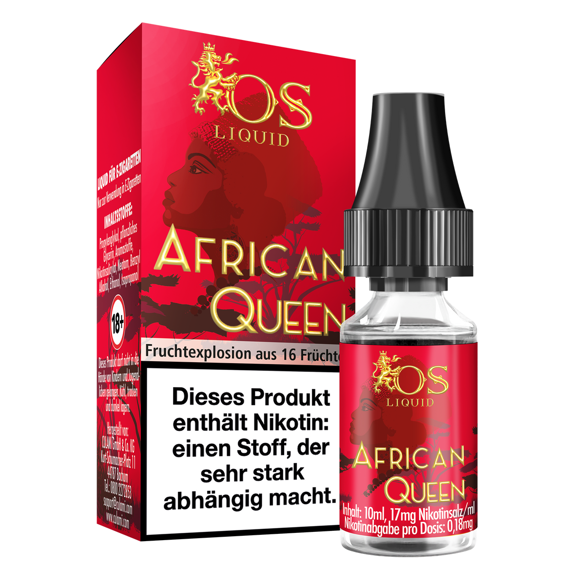 OS African Queen 10ml Liquid 17mg Nikotin