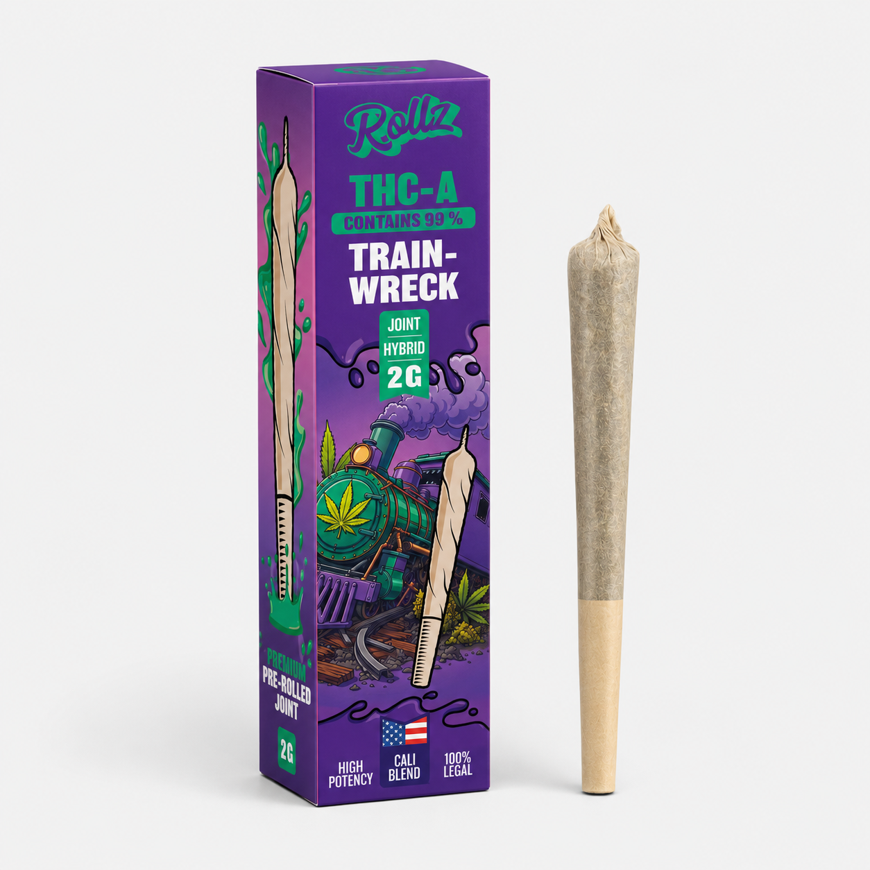 ROLLZ THC-A 99% Joint Trainwreck 2g