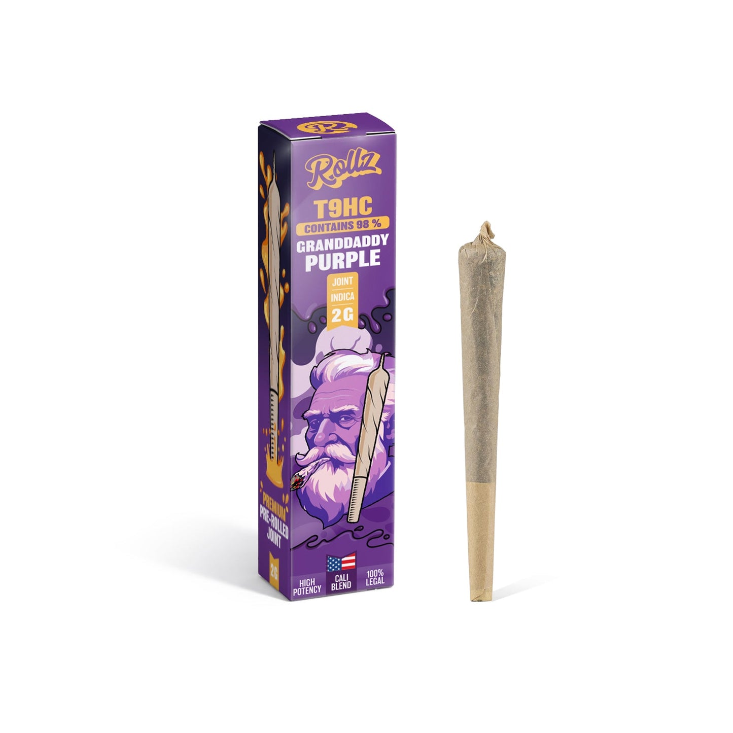 ROLLZ T9HC 98% Joint Granddaddy Purple 2g