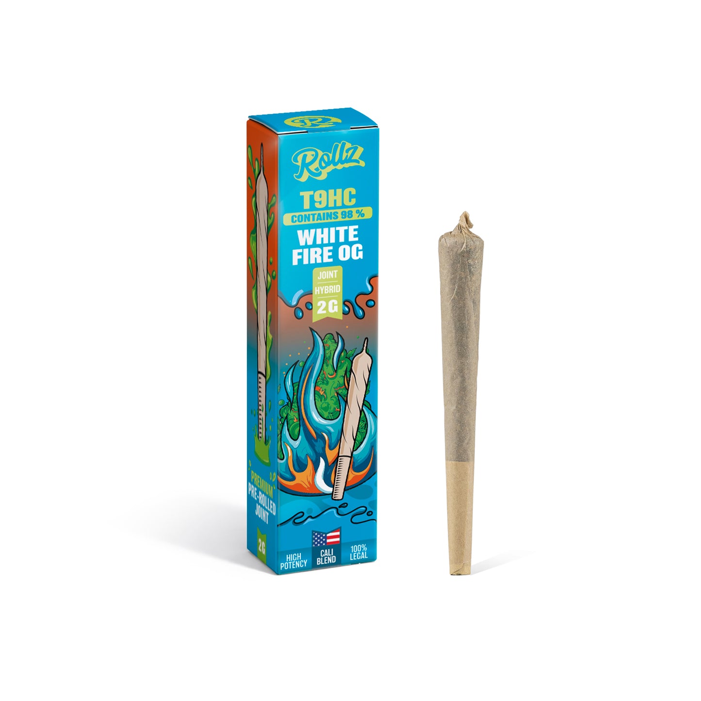 ROLLZ T9HC 98% Joint White Fire OG 2g