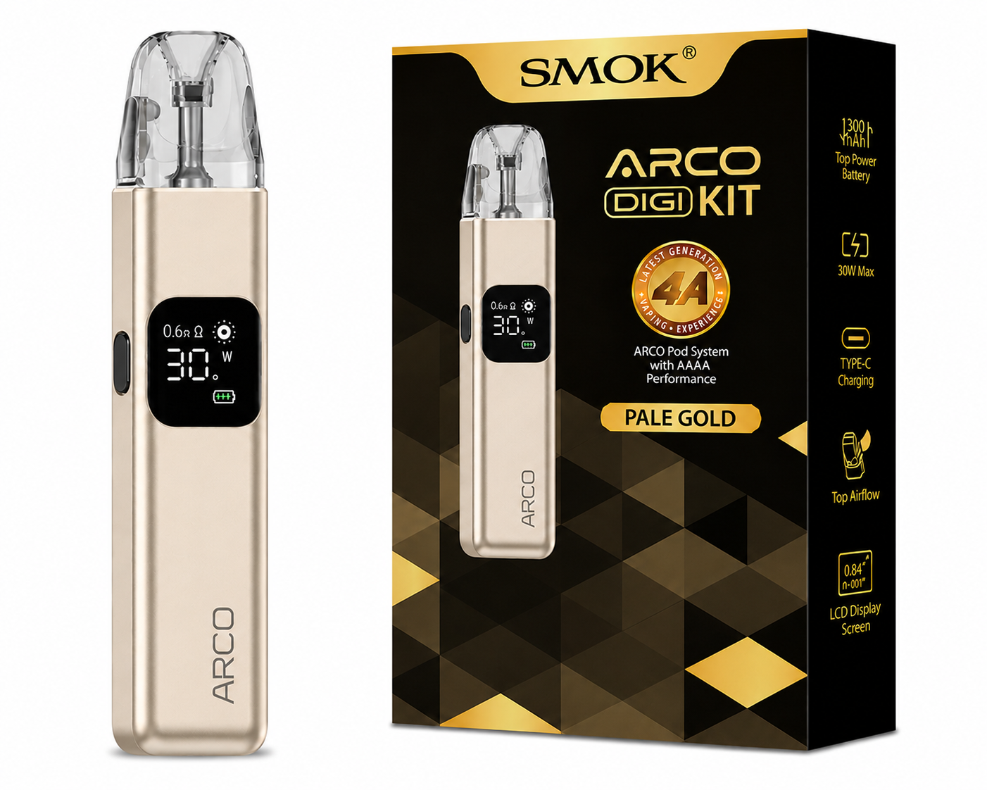 SMOK ARCO DIGI Kit Pale Gold 30W