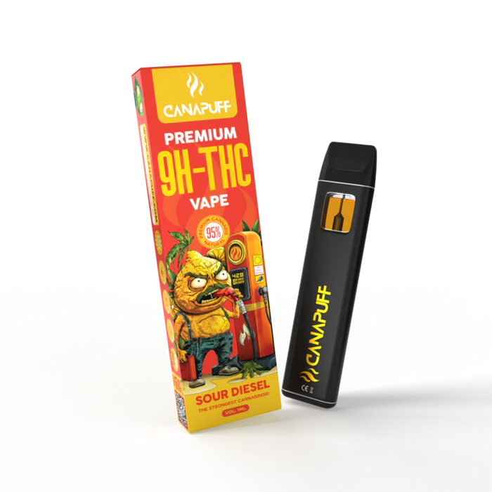 CANAPUFF 95% Vape 9H-THC 1ml Sour Diesel