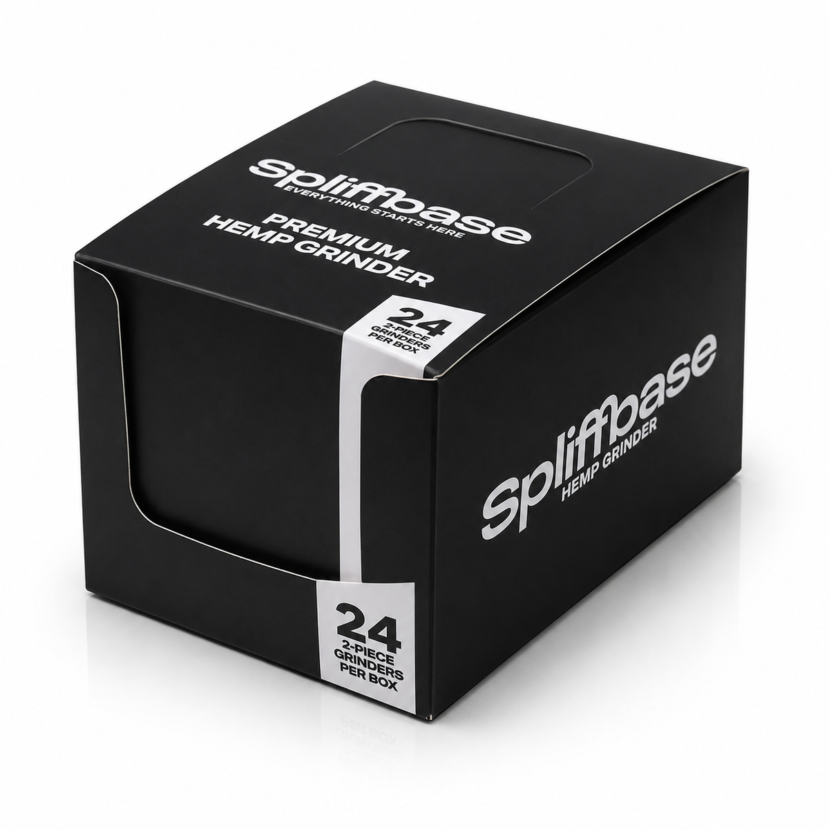 Spliffbase Premium Hemp Grinder – 2-teilig Schwarz