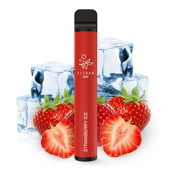 E-Zigarette Elfbar 600 Strawberry Ice 0mg NIKOTINFREI