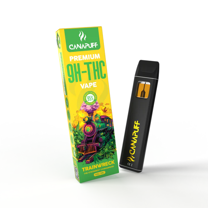 CANAPUFF 95% Vape 9H-THC 1ml Trainwreck