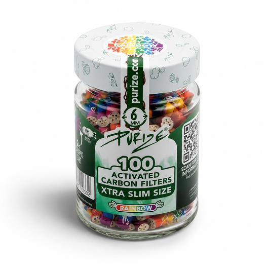 PURIZE AKTIVKOHLEFILTER 100 XTRA Slim Size - Rainbow (Einführungspreis)