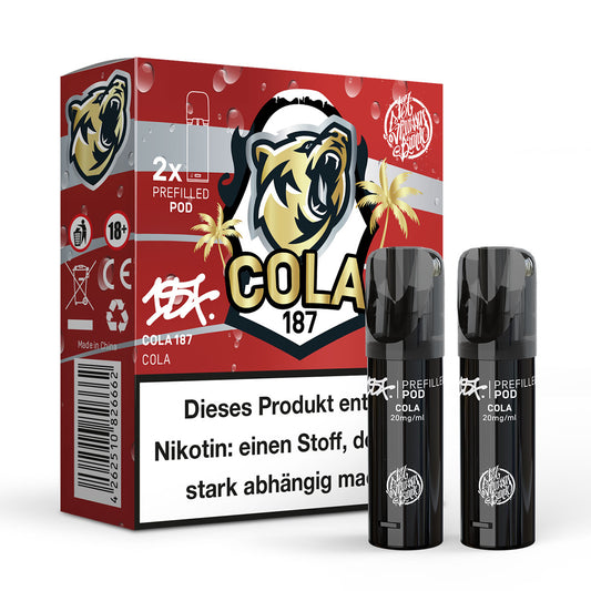 187 Prefilled Pod 2er Pack 20mg Nikotin Cola 187