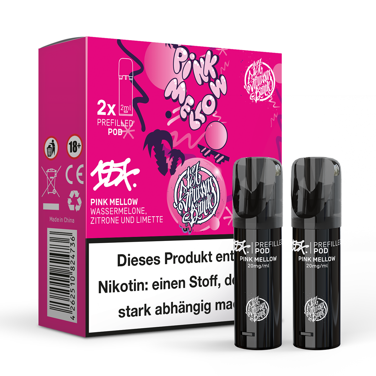 187 Prefilled Pod 2er Pack 20mg Nikotin Pink Mellow
