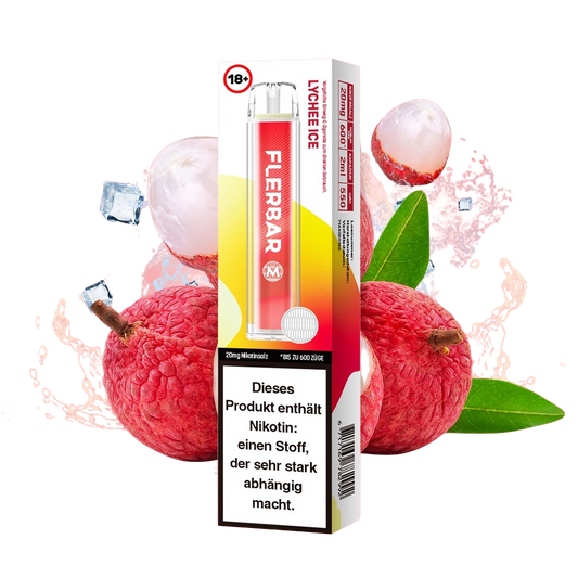 E-Zigarette Flerbar Lychee Ice 20mg Nikotin 600