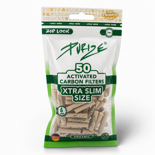 PURIZE AKTIVKOHLEFILTER 50 XTRA Slim Size - Organic (Einführungspreis)