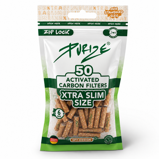 PURIZE AKTIVKOHLEFILTER 50 XTRA Slim Size - Spy (Einführungspreis)