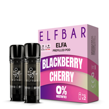 Elf Bar ELFA CP Prefilled Pod Blackberry Cherry 0mg NIKOTINFREI 600